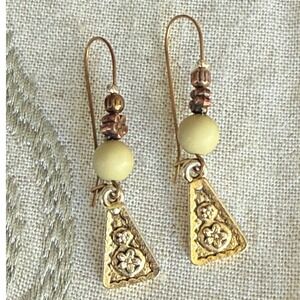 Dangle‎ Earrings Gold Tone Triangle Boho Chic Drop Earrings Women